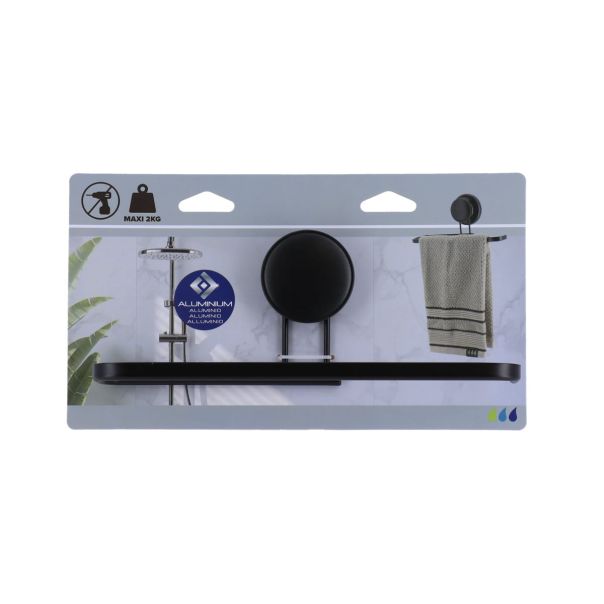 TENDANCE Vakuumski držač za peškir 7.5x24cm, crna - 91002108