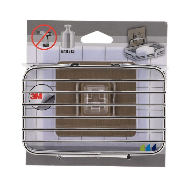 TENDANCE Samolepljivi zidni držač sapuna, hrom - 9101699