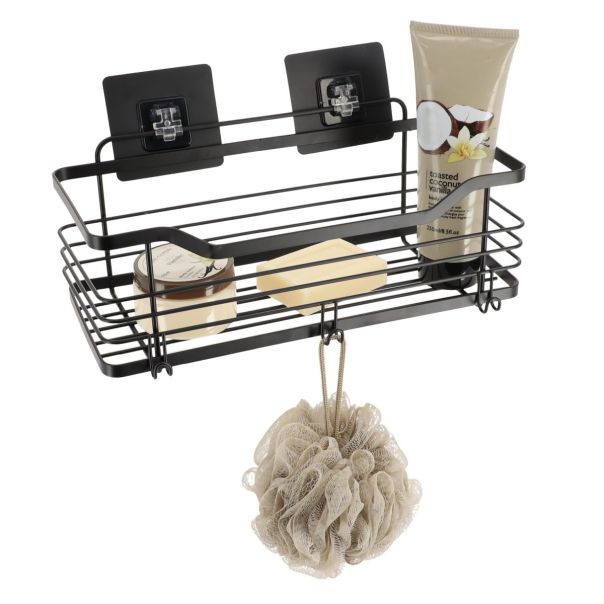 TENDANCE Samolepljiva zidna žičana polica 3M 31x15.5x16.5cm, crna - 91019108