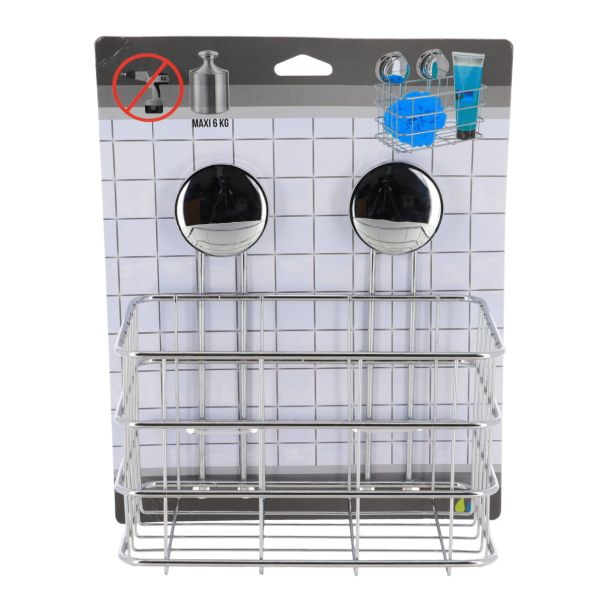 TENDANCE Vakuumska polica 15x19.5x20cm, hrom - 9102199