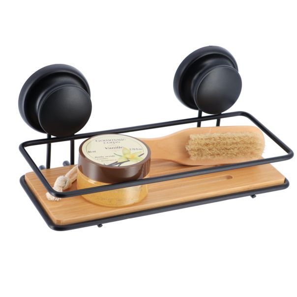 TENDANCE Vakuumska polica 25x12.5x10cm, bambus/metal - 91030237