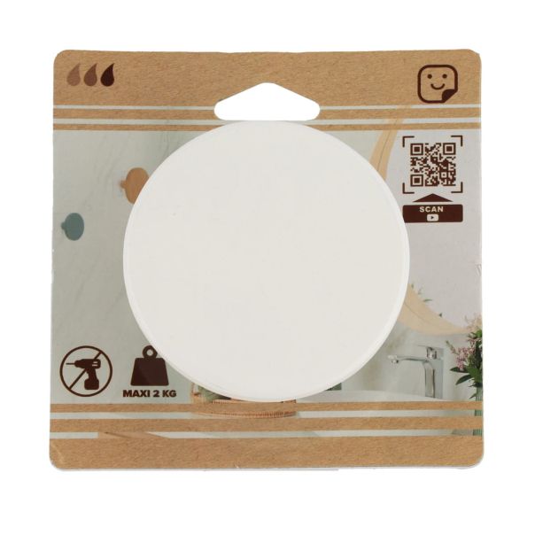 TENDANCE Samolepljiva kukica 8.5cm, bela - 91042100