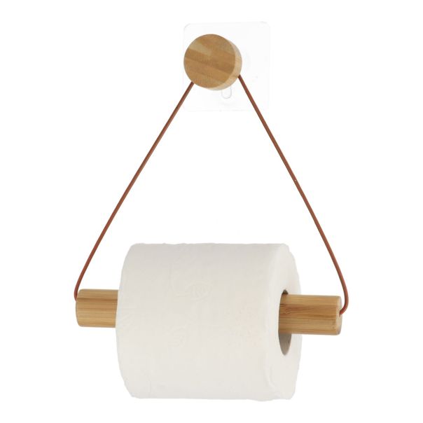 TENDANCE Samolepljivi drzač toalet papira 19x18.3x4cm, bambus/braon - 91047162