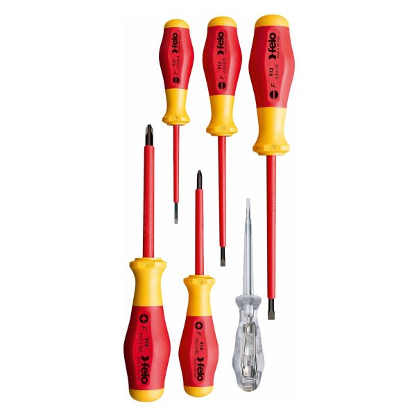 Felo Set šrafcigera No.9 VDE SL/PH sa testerom napona 91396198 6 kom - 91396198