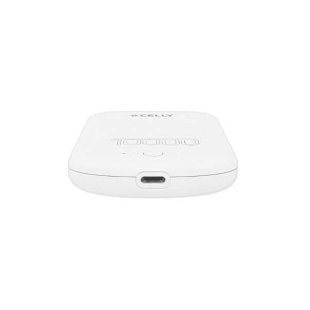 CELLY Power bank MagSafe 10000 mAh, bela - MAGPB10000PROWH