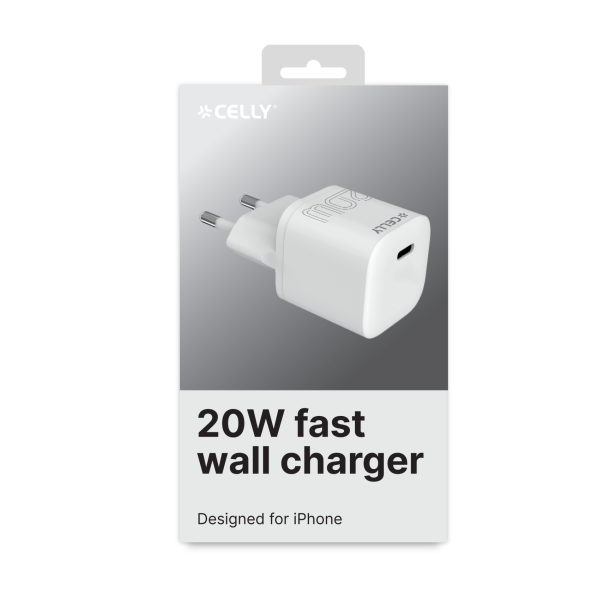 CELLY Kućni punjač od 20W Type C, bela - UCTC1USBC20WWH