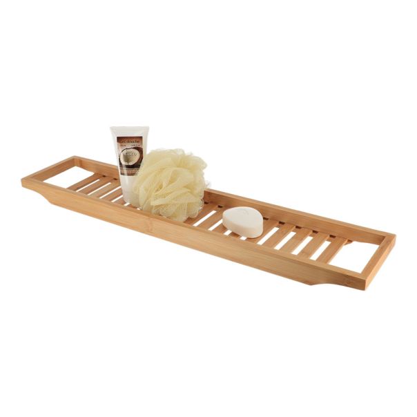 TENDANCE Polica za kadu bambus 3,5X68X14,5 cm - 9166195
