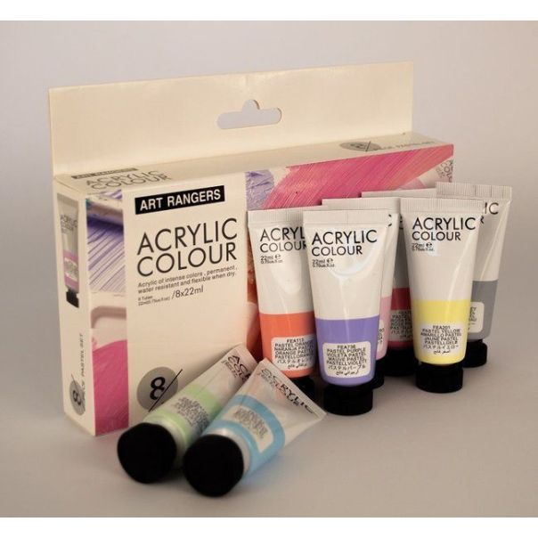 ART RANGER Boja akrilna 8/1 set pastel 8x22ml fea0822-p art ranger - 91825