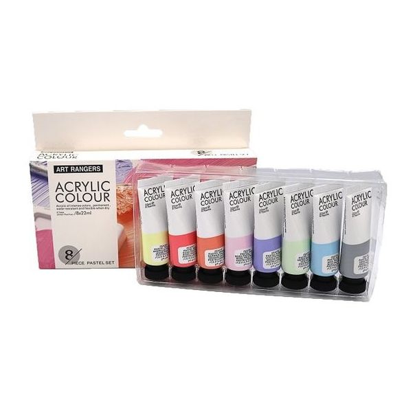 ART RANGER Boja akrilna 8/1 set pastel 8x22ml fea0822-p art ranger - 91825