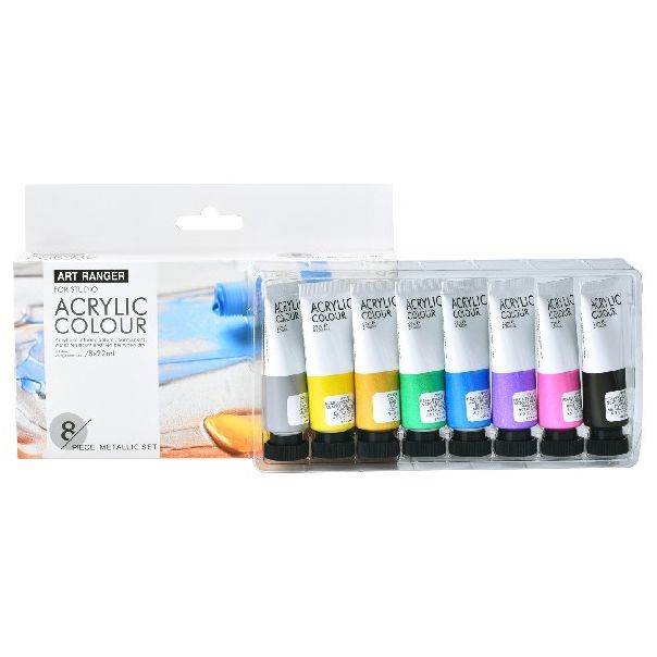 ART RANGER Boja akrilna 8/1 set metallic 8x22ml fea0822-m art ranger - 91826