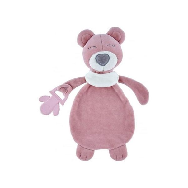 BABYJEM Plišana igračka Sweet Bear sa glodalicom - rose - 92-26808