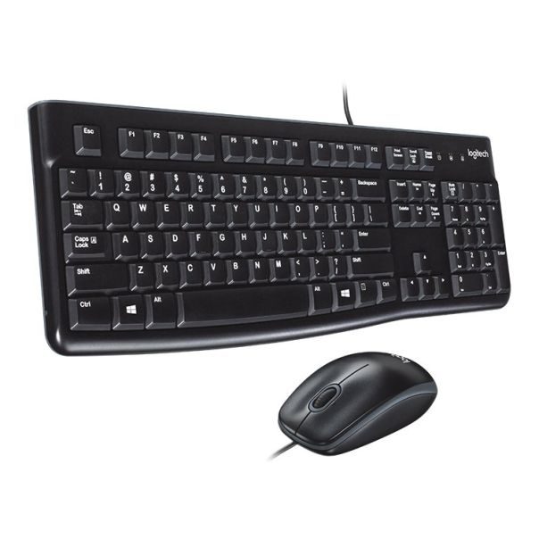 LOGITECH MK120 Corded Combo - BLACK - USB - US INT'L - EER - 920-002563