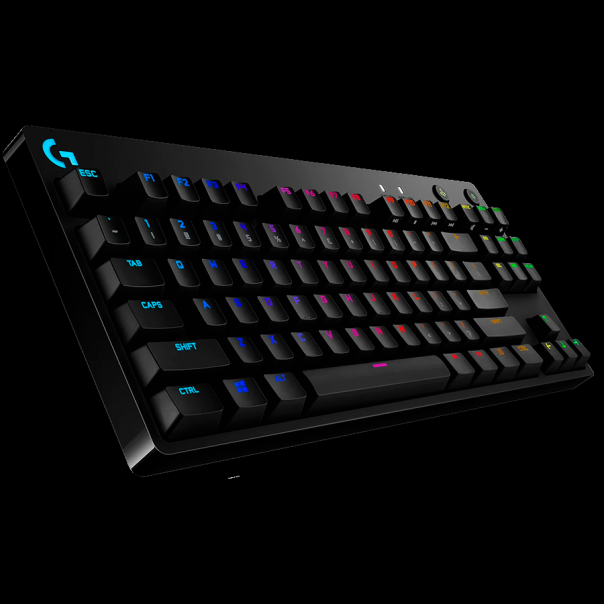 LOGITECH G PRO TKL Corded Mechanical Gaming Keyboard - BLACK - US INT'L - USB - CLICKY - 920-009392
