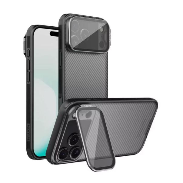 Maska za iPhone 17 Pro Max 6.9 crna (transparent kamera) Nillkin CamShield Prop - 224025