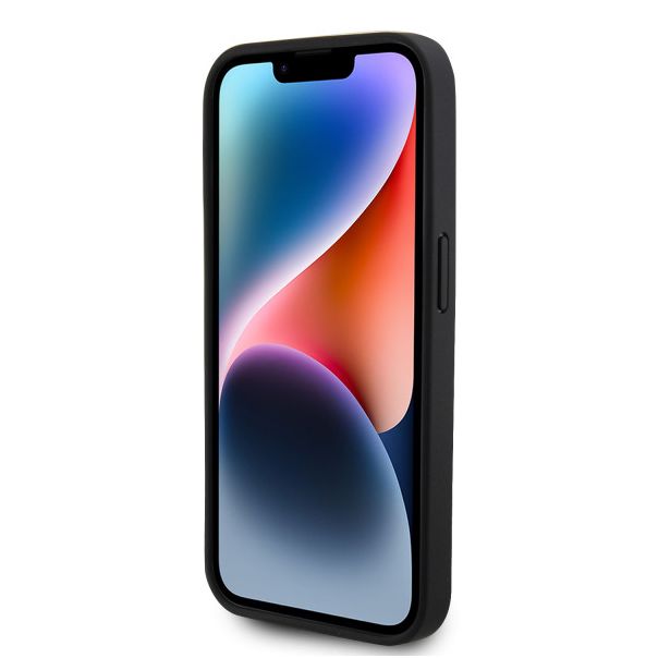 LICENSED LACOSTE LACOSTE MAGSAFE maska za iPhone 15 Pro WOVEN, crna - LCHMP15LPVCK