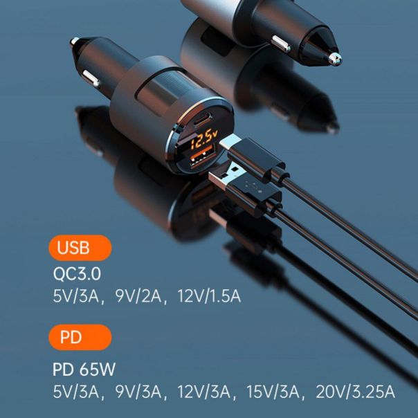 Auto punjac SC01 Super Charger PD 65W/USB 18W - 97863-1
