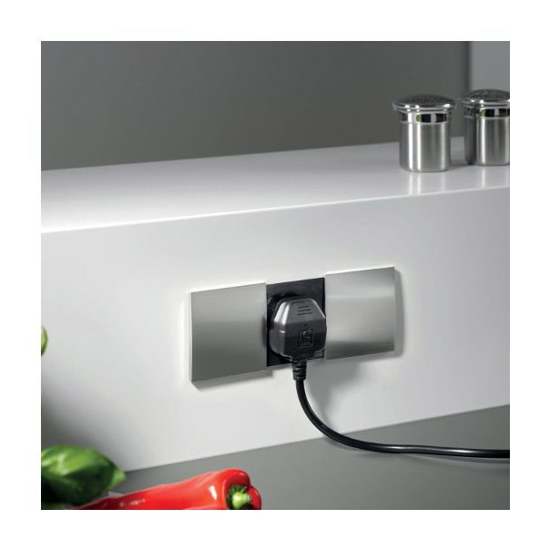BACHMANN DUE dvodelni plastic. poklopac za DUE ugradni modul, inox - 929.100