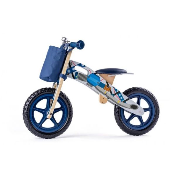 Woody  Drveni balans bicikl plavi - 93065