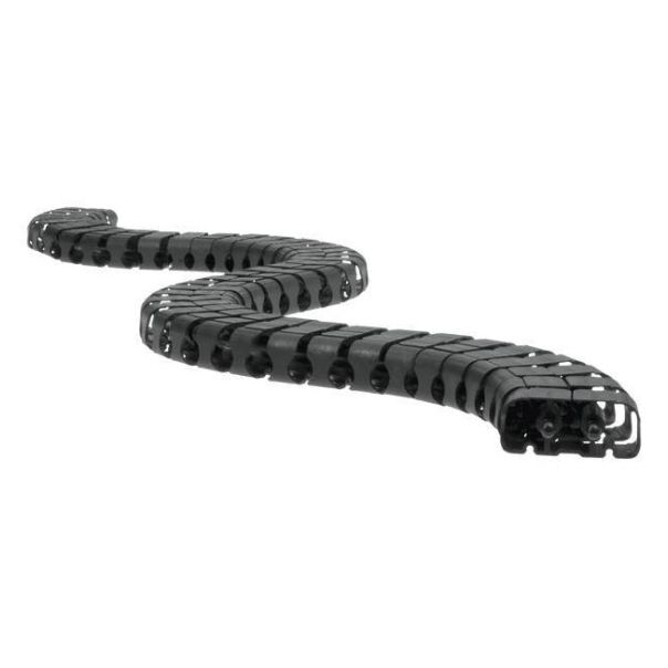 BACHMANN Fleksi kanalica-zmija pravougaona dim.23x54x1000mm, crna - 930.030