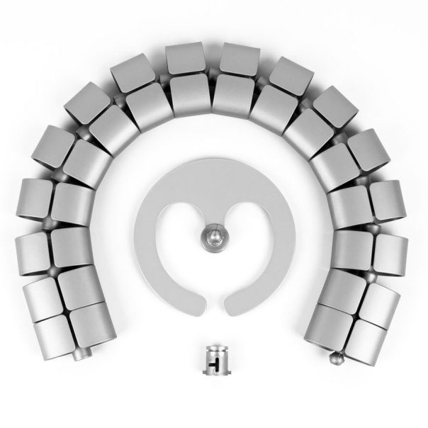 BACHMANN Flexi kanalica Premium set, vertikalna 70x35x750mm, srebrna - 930.050