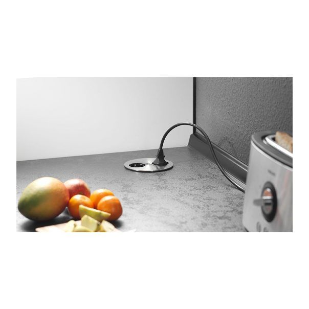 BACHMANN TWIST Ugradna utičnica 1 x šuko+1 dupli USB punjač 5V/3,1A,ce - 931.031