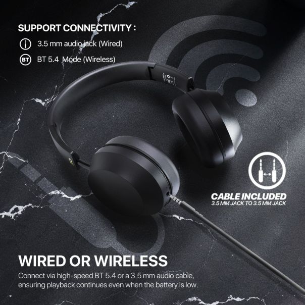FANTECH Bluetooth slušalice WH02s Go Air, crna - 220822