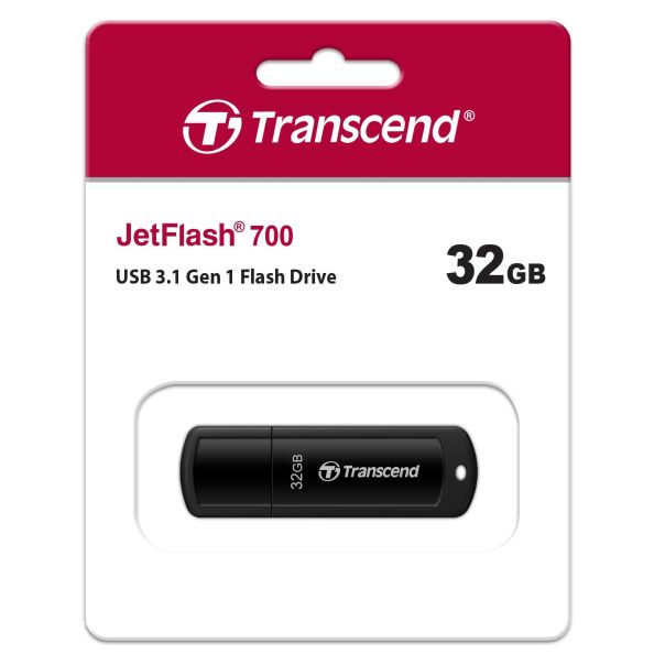 TRANSCEND USB flash memorija 32 GB JetFlash 700, crna - 104315