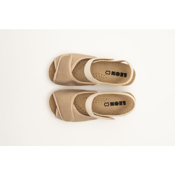 Leon Ženska sandala Diabetik-bež - 934-BŽ