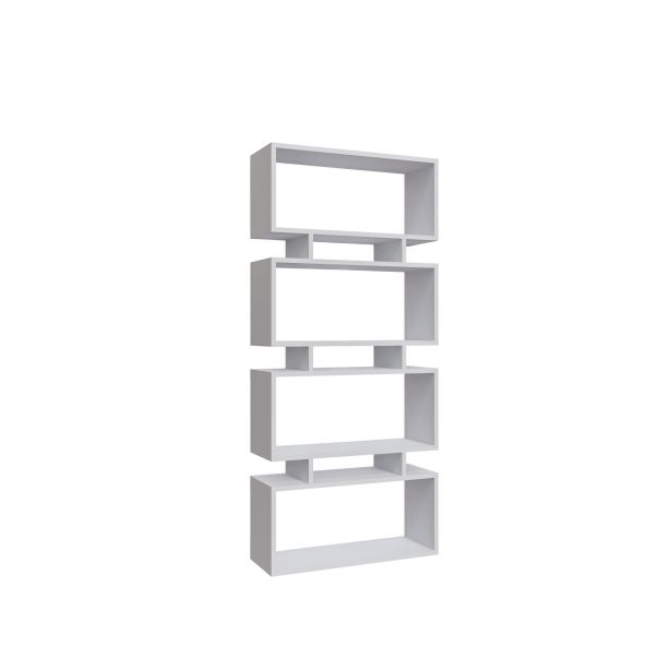 HANAH HOME Polica za knjige Langdon, bela - 935CMN1116