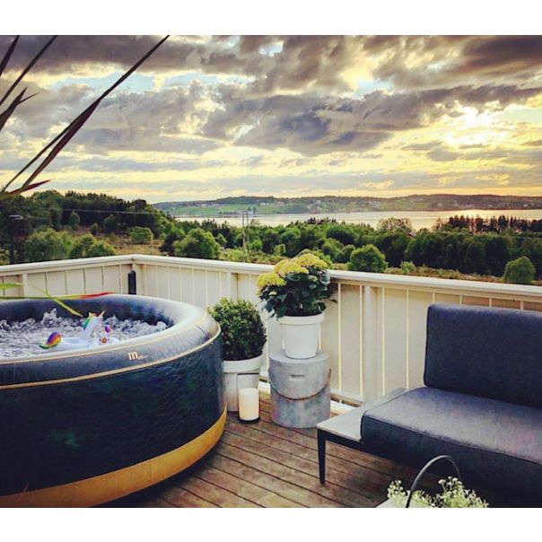 NERO Exotic Premium Bazen, Hidromasažni, Za 4 osobe, 1.8x0.7, Crni - 9391