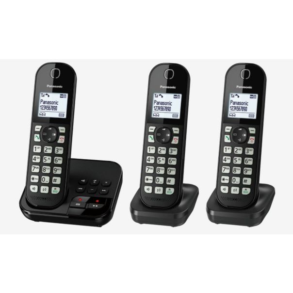PANASONIC Bežični telefon KX-TGC463GB sa 3 slušalice i sekretaricom - EP3075403