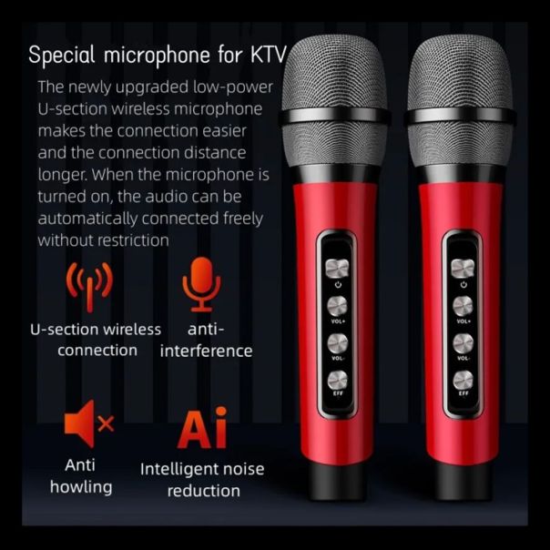 Bluetooth zvucnik sa mikrofonom YS201 crni - 214332