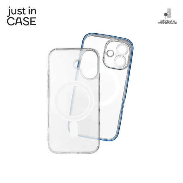 JUST IN CASE 2u1 Extra case MAG MIX paket za iPhone 16, plava - MAG116BL