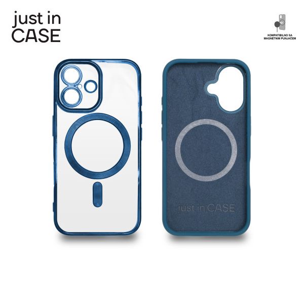 JUST IN CASE 2u1 Extra case MAG MIX PLUS paket za iPhone 16, plava - MAGPL116BL