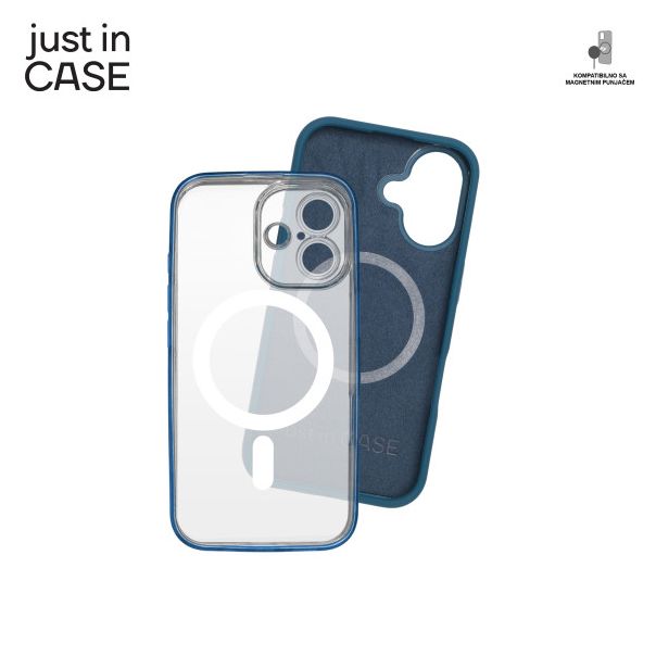JUST IN CASE 2u1 Extra case MAG MIX PLUS paket za iPhone 16, plava - MAGPL116BL