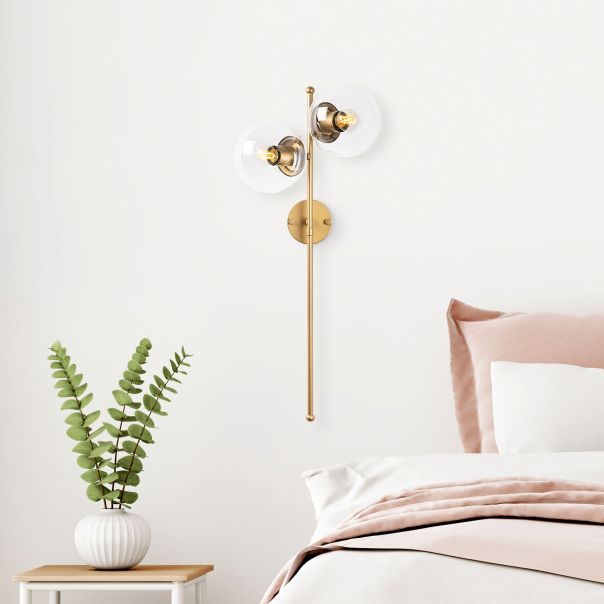 OPVIQ Zidna lampa Fazli 10405, zlatna/providna - EP3006691