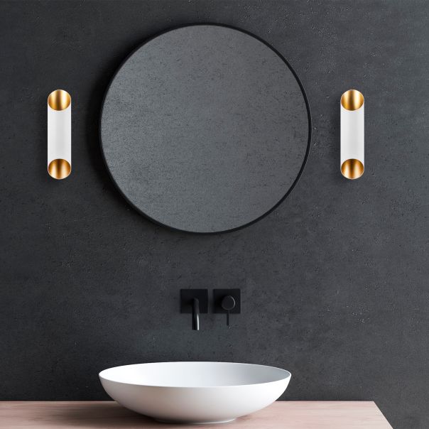 OPVIQ Zidna lampa Cut 11815, bela/zlatna - EP3007039