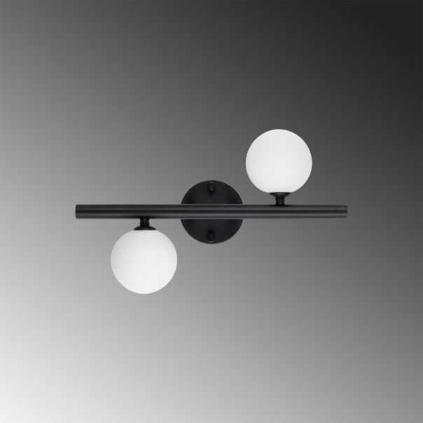 OPVIQ Zidna lampa Domino 11038, crna/bela - EP3007096