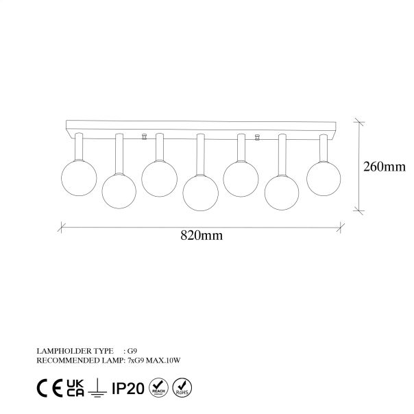 OPVIQ Plafonjera Even 11765, crna/zlatna - EP3007138