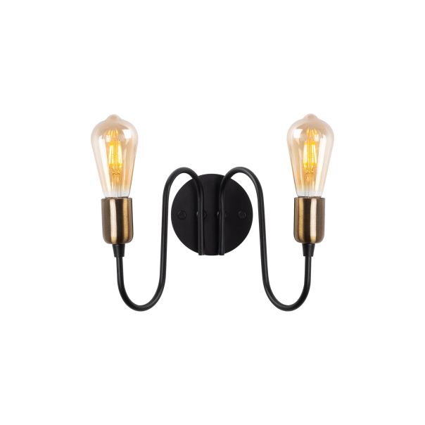 OPVIQ Zidna lampa Firat 11521, crna/zlatna - EP3007159