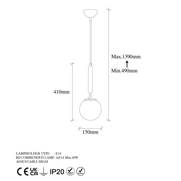 OPVIQ Luster King 11450, crna/bela - EP3007180