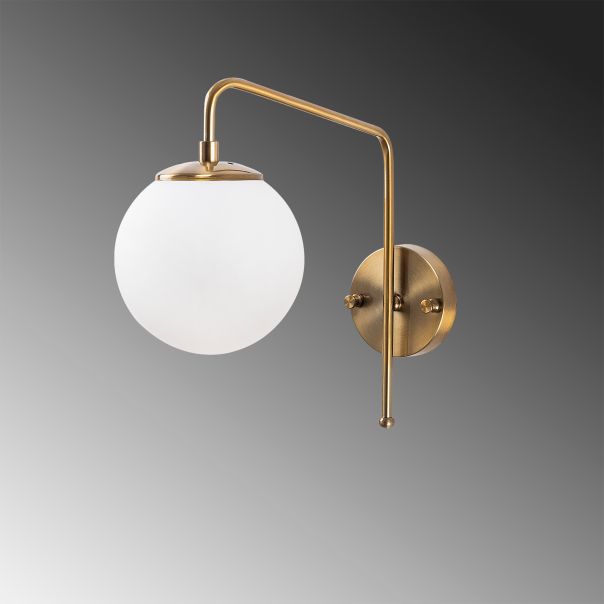 OPVIQ Zidna lampa Viran 10945, zlatna/bela - EP3007300
