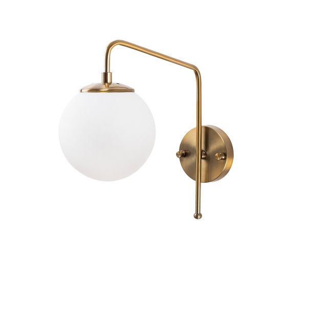 OPVIQ Zidna lampa Viran 10945, zlatna/bela - EP3007300