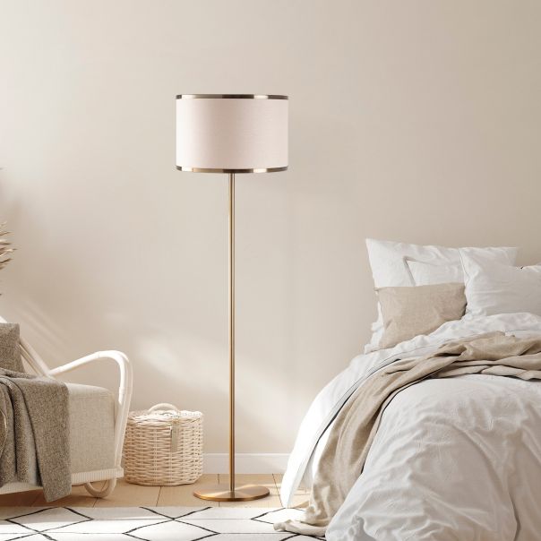 OPVIQ Podna lampa Way 11612, bela/zlatna - EP3007372