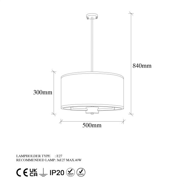 OPVIQ Luster Way 11650, bela/zlatna - EP3007414