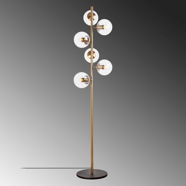 OPVIQ Podna lampa Fazli 10505, zlatna - EP3007558