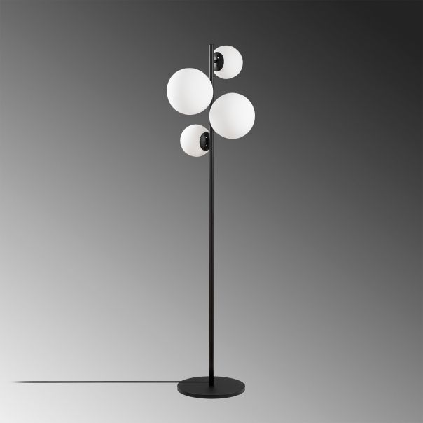 OPVIQ Podna lampa Fazli 10521, crna/bela - EP3007564