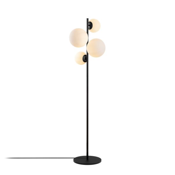 OPVIQ Podna lampa Fazli 10521, crna/bela - EP3007564