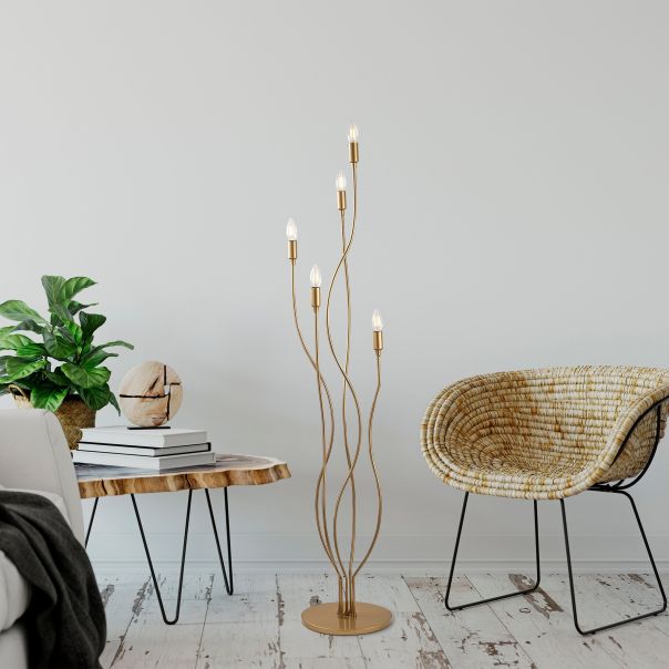 OPVIQ Podna lampa Bonibon 13237, zlatna - EP3007606