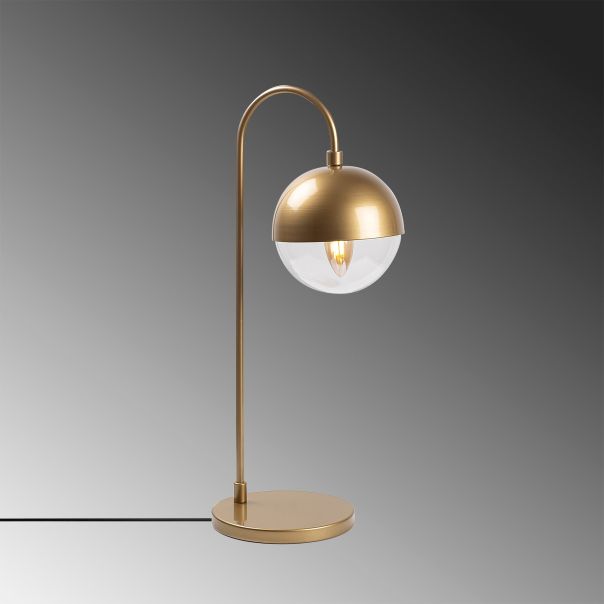 OPVIQ Stona lampa Horn 12201, zlatna/providna - EP3006772